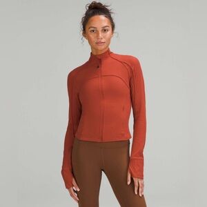 Lululemon Ribbed Nulu Cropped Define Jacket Cayenne